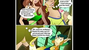 play Layla află cum primește flora notele mari la examen (comics flash Winx)